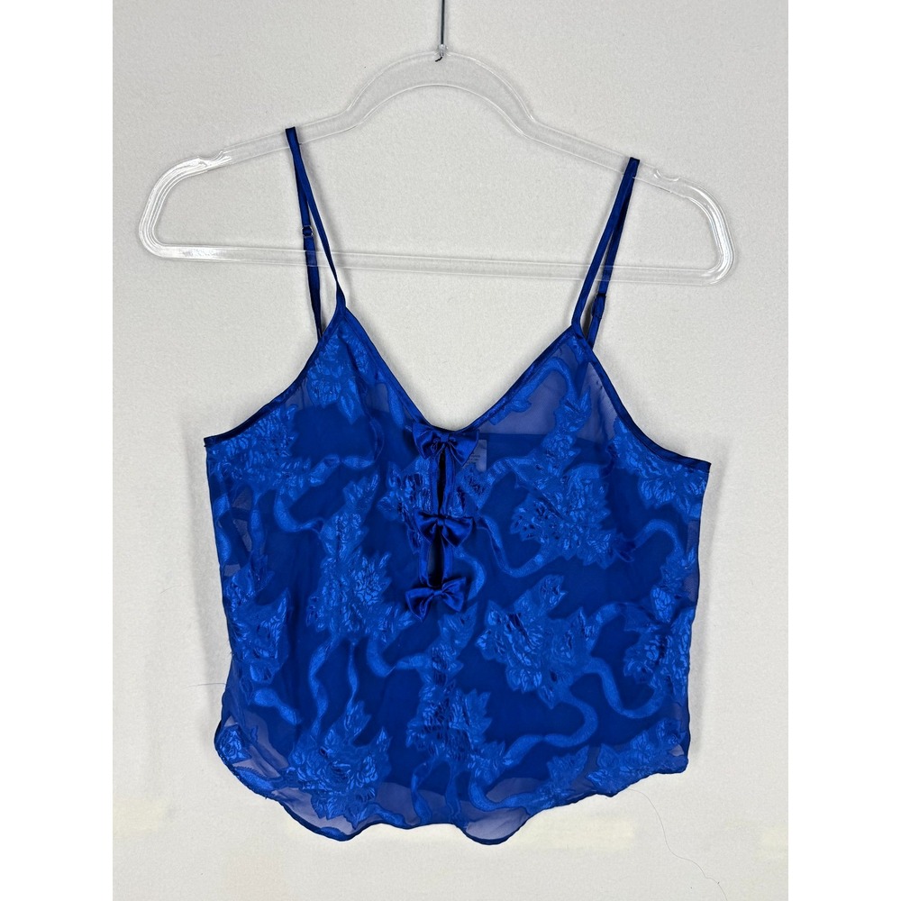 Vintage Y2K Frederick's of Hollywood Cami Top Lingerie Floral Feminine Romantic